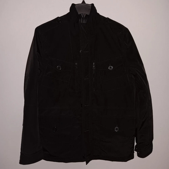 Express women's sample chores work barn jacket coat size M black with po… - Picture 2 of 12
